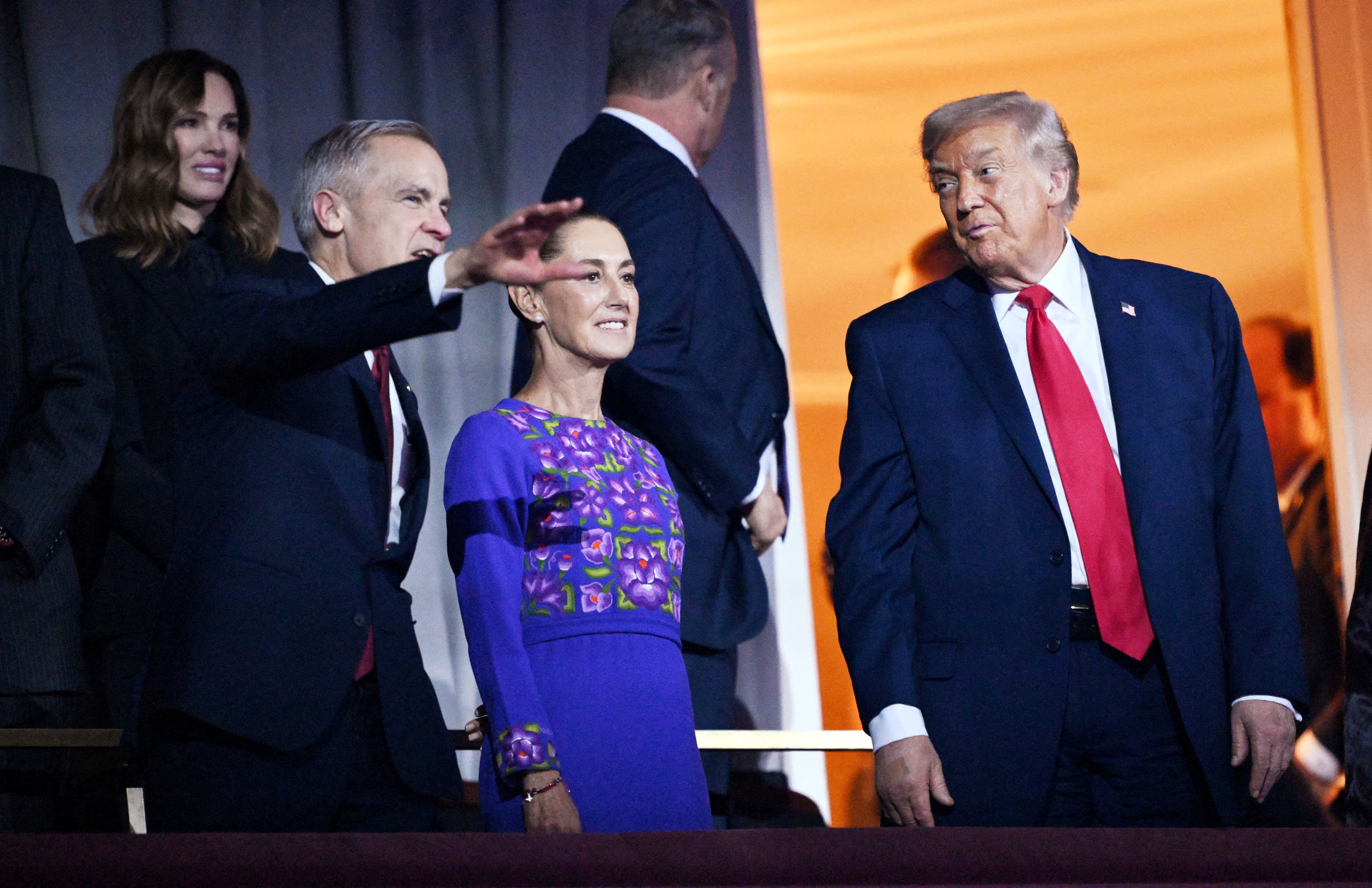 Carney, Trump and Sheinbaum/reuters