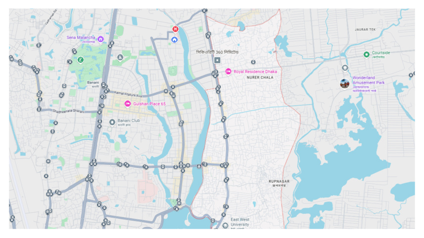 badda map