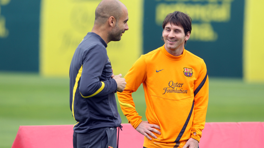 messi guardiola