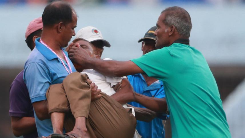 curator injured  