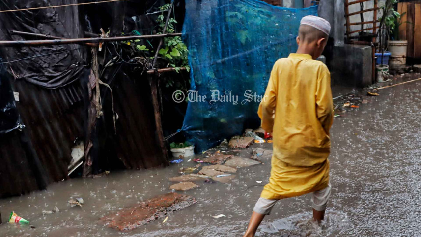 বৃষ্টিতে জলাবদ্ধতা