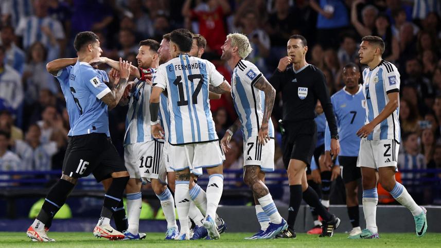 messi fight