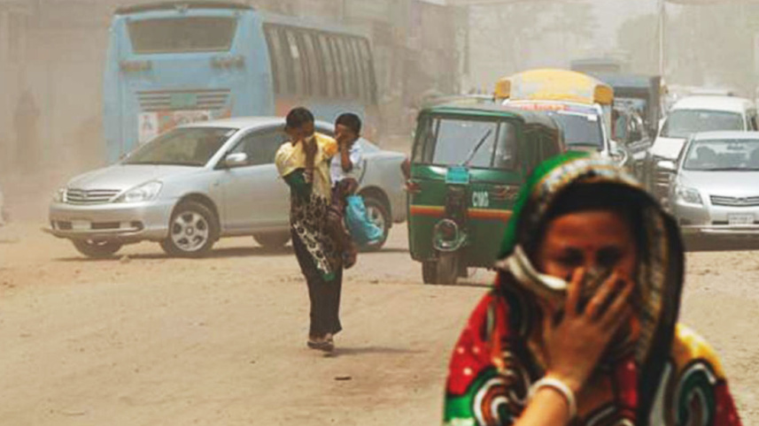 আজ সকালে ঢাকার বাতাস ‘অস্বাস্থ্যকর’
