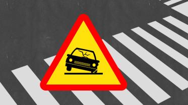 Road accident logo