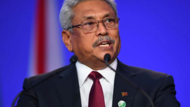 শ্রীলঙ্কার রাষ্ট্রপত্রি গোতাবায়া রাজাপাকসে। ফাইল ছবি: রয়টার্স