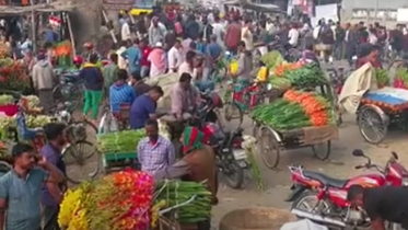 বসন্ত বরণ-ভালোবাসা দিবসে যশোরে ২৫ কোটি টাকার ফুল বিক্রি